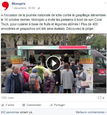 post facebook monoprix