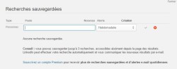 recherche enregistrée linkedin