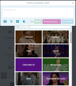 Intégrer un GIF animé dans un tweet